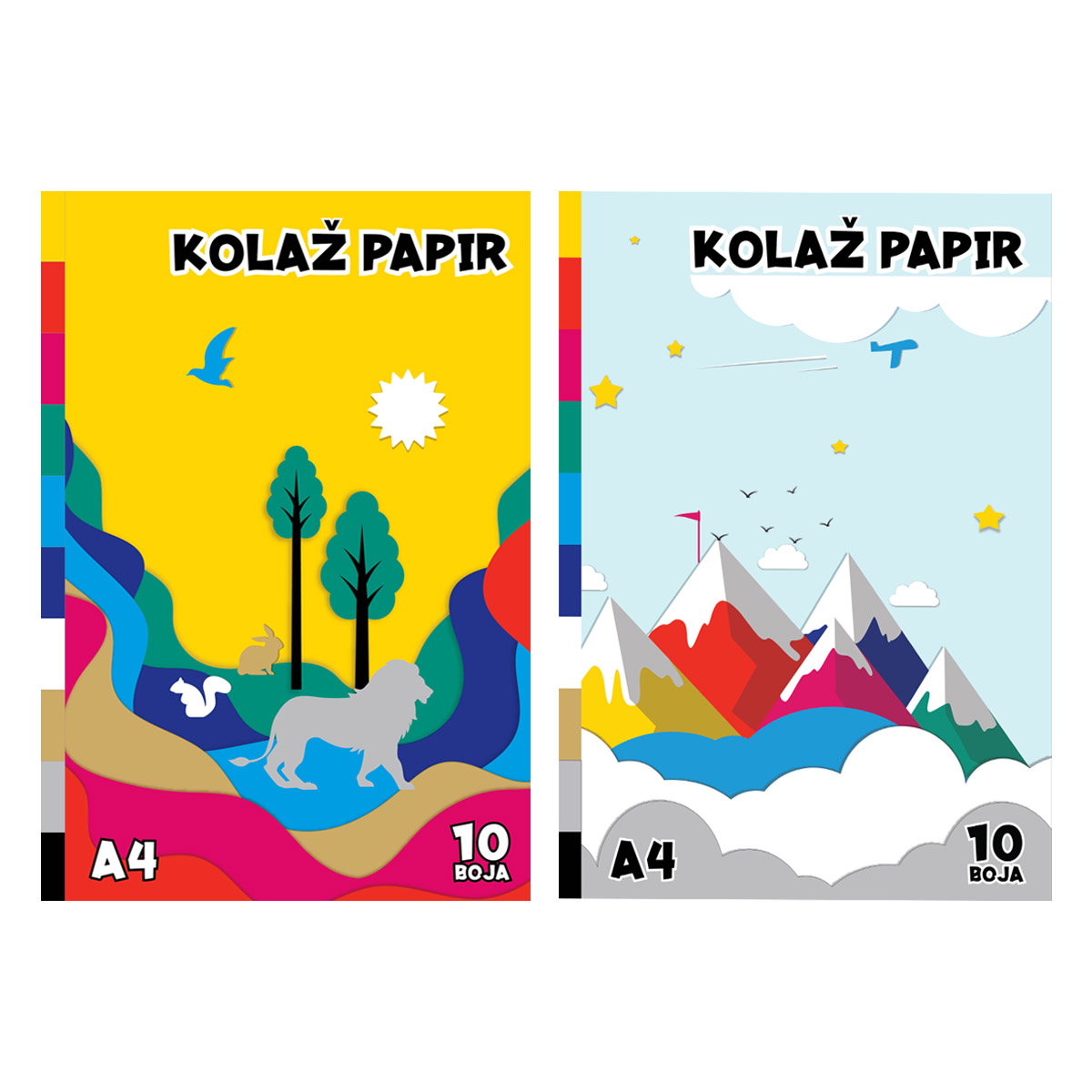 Common collage paper A4, 10 sheets | Gataric Group