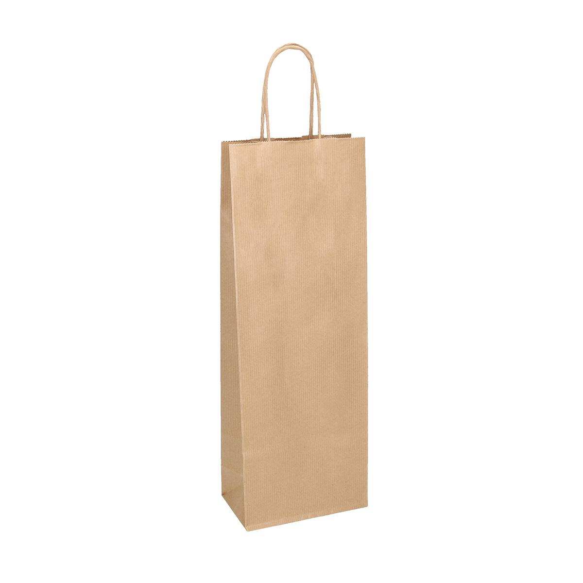 Craft paper bag ''Natron'', for bottle | Gataric Group