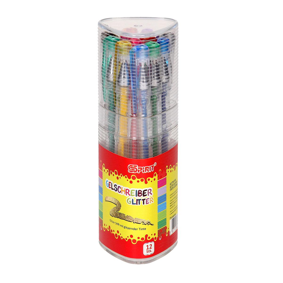 Gliter olovka, 12/1 PVC kutija