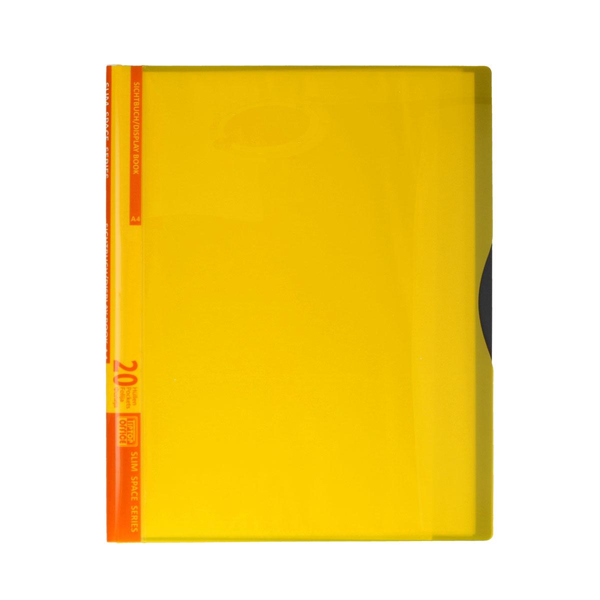 Display Book with 20 Pockets, PP A4, Neon yellow Gataric Group