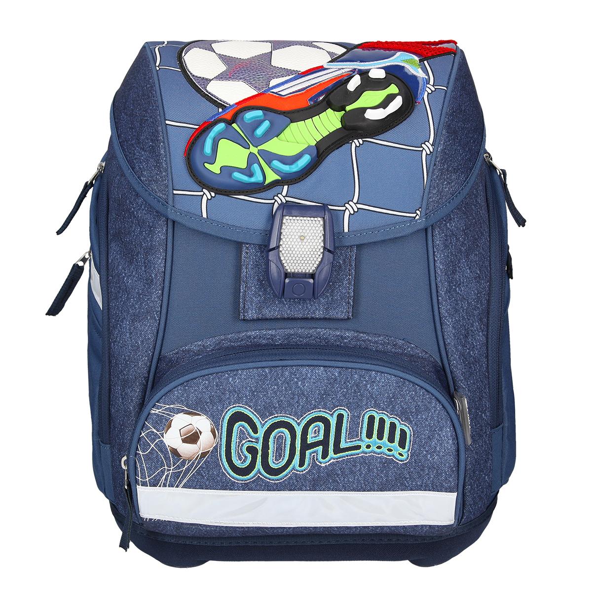School Bag ''Football Goal'', LED buckle Gataric Group