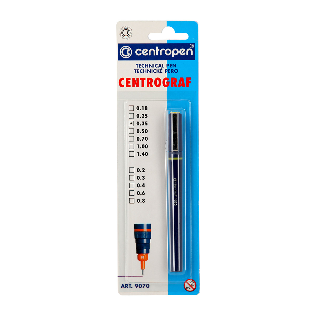 Ручка рапидограф 9070 9525 0.25мм 9070/01-0.25 centropen (8595013621943)
