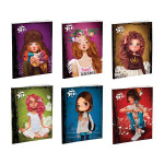 Notebook Premium A4 ''Girls'', soft covers, 52 sheets, lines 