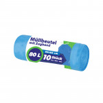 Garbage bag 80L, with drawsting 10/1 