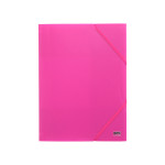 Fascikla 3KL & Gumom A4 PP, Roza 