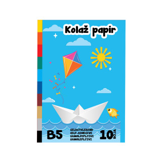 Collage paper B5, self-adhesive