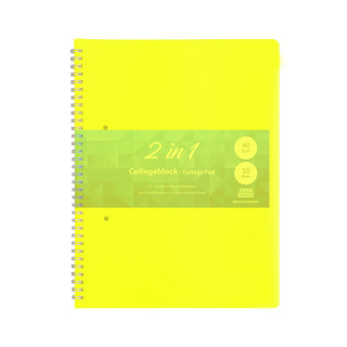College Pad A5 Hard cover Neon 90 Sheet 