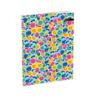 School Notebook A5 “Smiley” Soft cover, Squared, 52 Sheets 