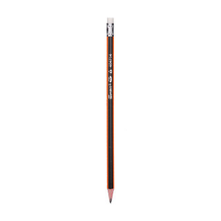 Wooden Pencils with eraser ''Matt triangle'' 