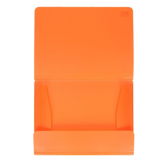 Gummizugmappe PP, A4, 3 Einschlagklappen, Neon Orange 