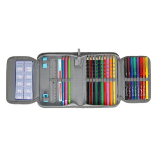 Pencil case ''STRIPES'' 1-Zipper, 2/1 (Assorted colours) 