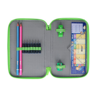 Pencil case ''FOOTBALL GOAL'', 2-Zipper, 28-pcs 