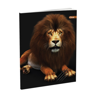 School notebook ''Wild Animals'', soft covers, 52 sheet, squared 