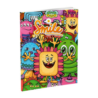 School notebook A5 ''Smile'', soft covers, 52 sheet lines 