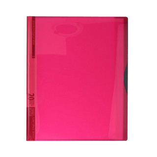 Display Book with 20 Pockets, PP A4, Neon Red