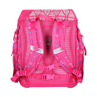 School bag set ''RED HEART'' Prolight 5-Pcs (LED buckle)