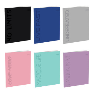 Schulheft Premium A5, Softcover-Umschlage, einfarbig,Kariert, 52 Blatt 