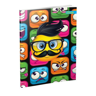 Notebook Premium A5 ''Smile'', soft covers, 52 sheets, latain 