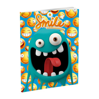 Notebook Premium A5 ''Smile'', soft covers, 52 sheets, clear 