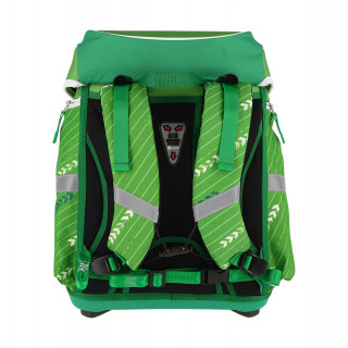 School bag set ''FOOTBALL GREEN 3D'' SMART 5-Pcs (LED buckle) 