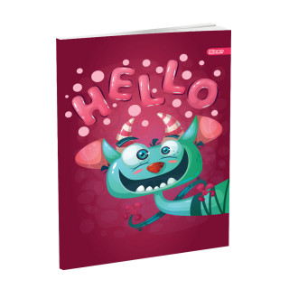 School Notebook A5, Soft cover, Squared, Monster III, 52 sheets