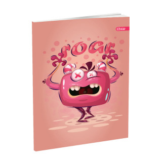 School Notebook A5, Soft cover, Squared, Monster III, 52 sheets