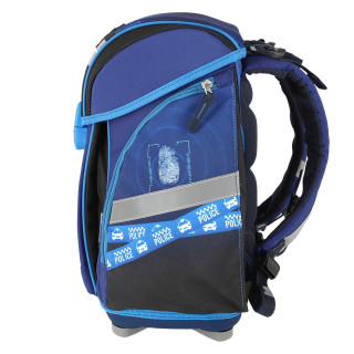 School bag set ''POLICE'' NEW START 3D 5-Pcs (LED buckle) 