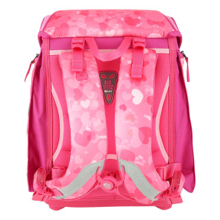 School bag set ''LOVE HEART'' NEW START 5-Pcs 3D (LED buckle) 