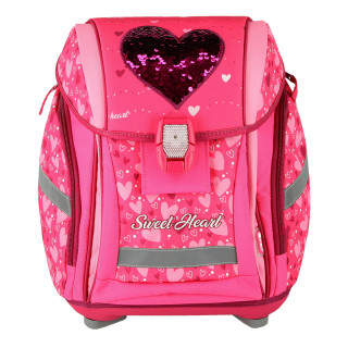 School bag set ''RED HEART'' NEW START 5-Pcs (LED buckle)