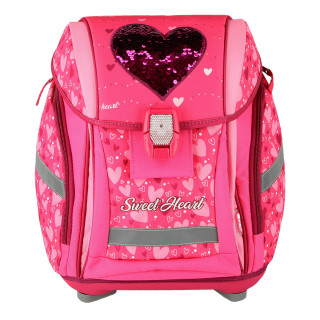 School bag set ''RED HEART'' NEW START 5-Pcs (LED buckle) 