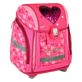 School bag set ''RED HEART'' NEW START 5-Pcs (LED buckle)