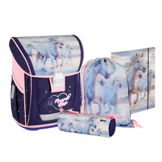 School bag set ''MAGICAL HORSE'' COOL 4-Pcs (Metal buckle) 