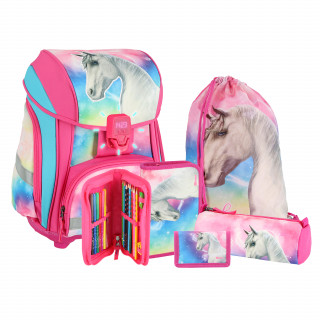 Torba set ''MAGICAL HORSE'' SMART PREMIUM 5-delova (LED kopča) 