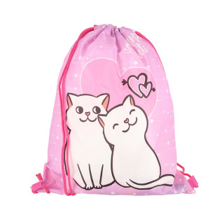 School bag set ''HAPPY CAT'' COOL 4-Pcs (Metal buckle) 