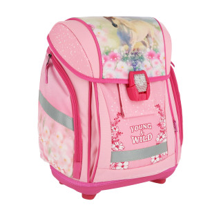 School bag set ''HORSE WILD'' NEW START 5-Pcs (LED buckle) 