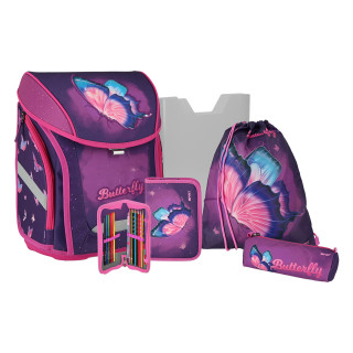 Torba set ''BUTTERFLY'' 3D COMO 5-delova (Magnetna kopča) 