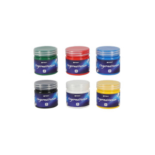 Boja za oslikavanje prstima 6 Boja, 50ml 