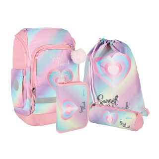School bag set ''HEART DIAMOND'' SMART PACK 4-Pcs 