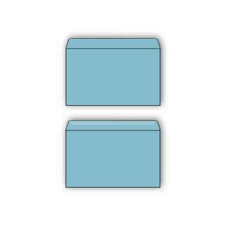 Briefumschlag B6 17,6x12,5cm 1/1000, Blau 