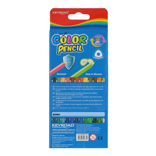 Wooden color pencils ''Double'', 12pcs color box