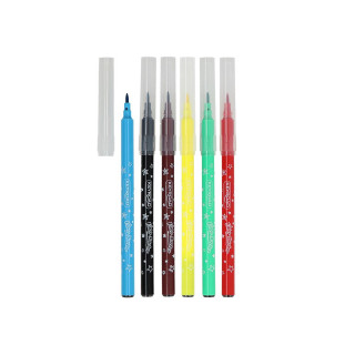 Fiber Marker ''Stars'', 6 colours 