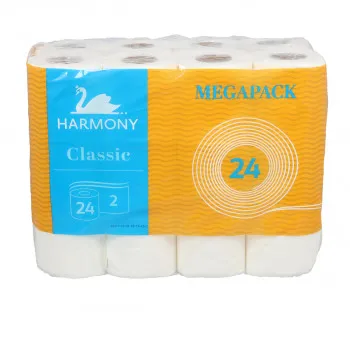 Toaletni papir u rolni 2-slojni 24/1 Harmony Classic 