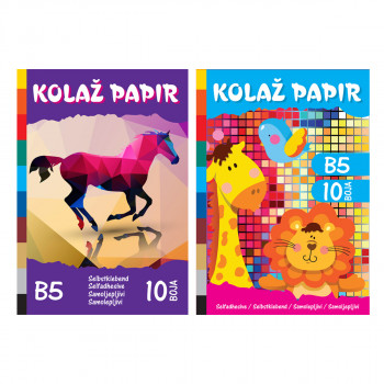 Kolaž papir B5, samoljepljivi 