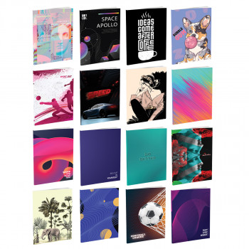 Notebook A5, hard covers, 96 squares sheets 