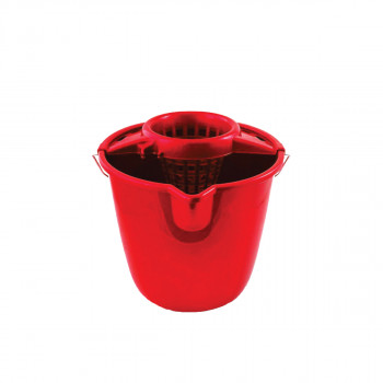 Round bucket with squeezer 12L 