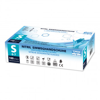 Disposable Nitrile gloves S 100/1 