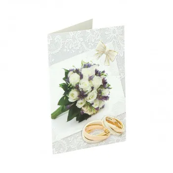 Greeting card 3D ''Wedding day 02'' 