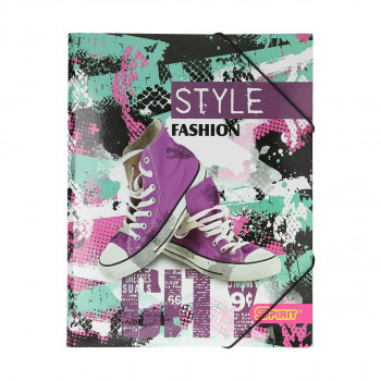 Fascikla ''City Fashion''A4, sa 3 klapne i gumom 