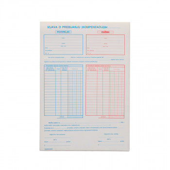 Izjava o kompezaciji A4 NCR 