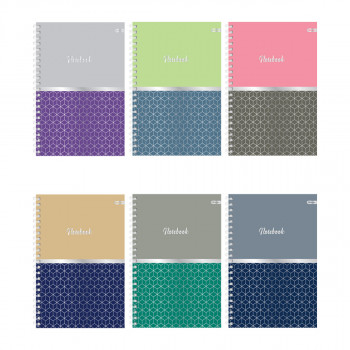 Spiral Notebook ''ELEGANT'' A5 Soft Cover, Squared 